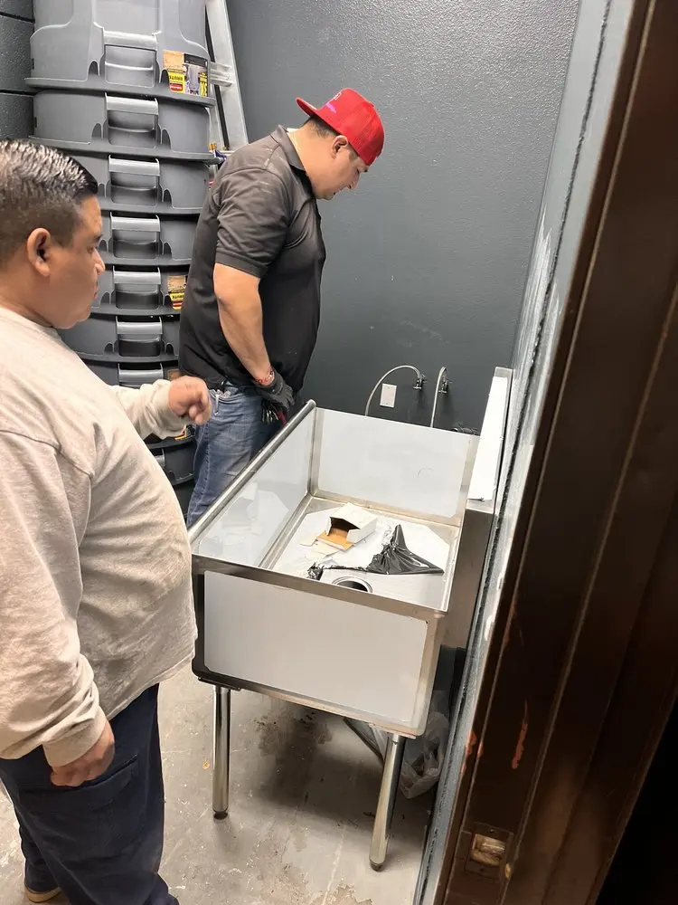Commercial plumbing and sink installation in Hiddencreek