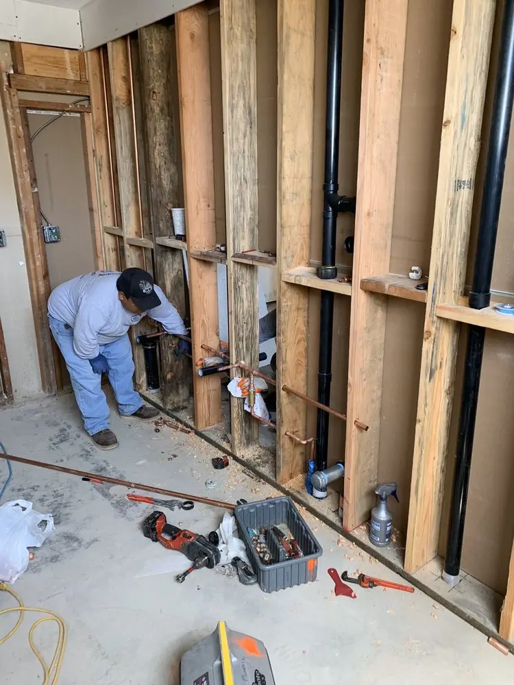Commercial rough-in plumbing for Gas Line Repair in Hiddencreek
